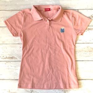 Herbench Women’s S/M Pink Polo Shirt Size Small Salmon Short Sleeves
